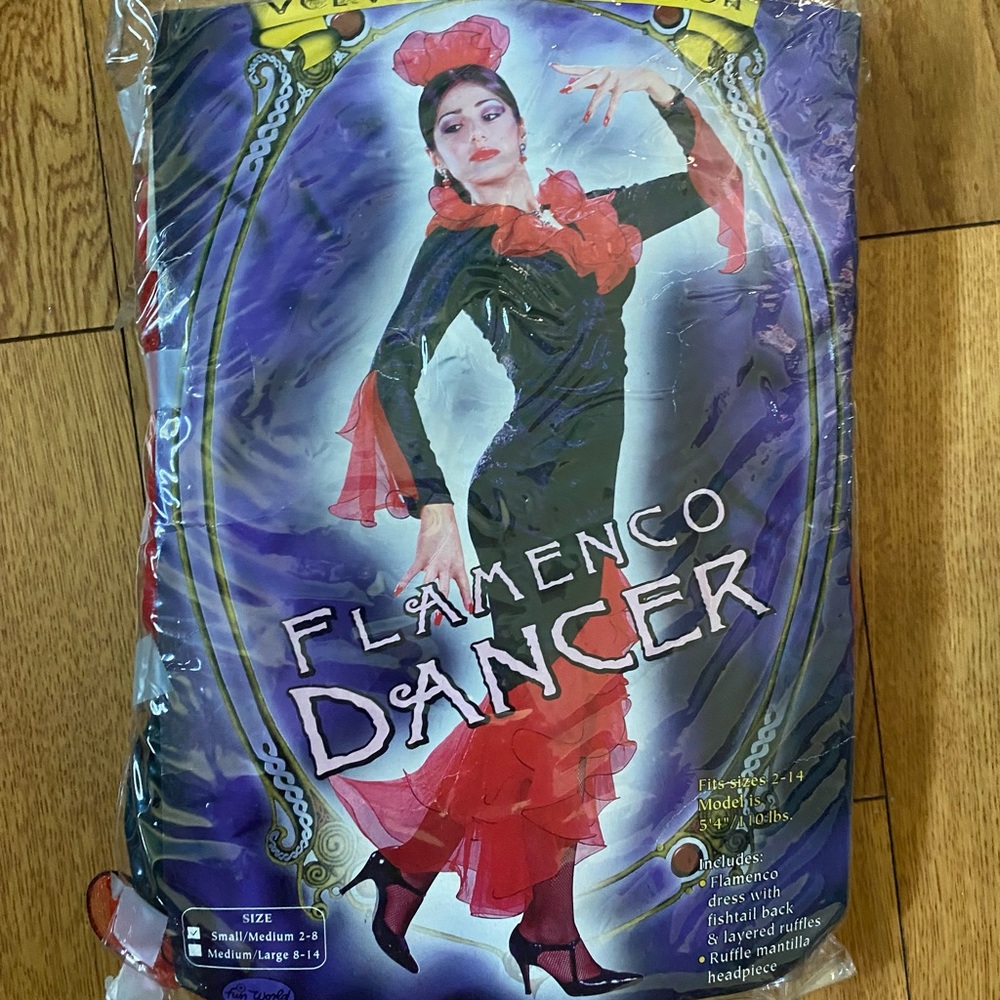 Flamenco dancer costume